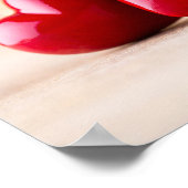 Rotes Herz. Poster (Ecke)