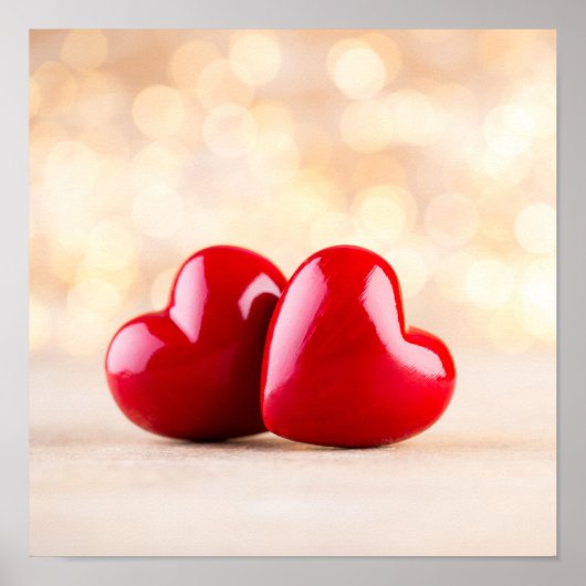 Rotes Herz. Poster (Vorne)