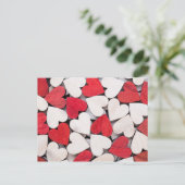 Rotes Herz. Postkarte (Stehend Vorderseite)