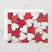 Rotes Herz. Postkarte (Vorne/Hinten)
