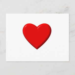 Rotes Herz Postkarte