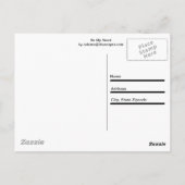 Rotes Herz Postkarte (Rückseite)