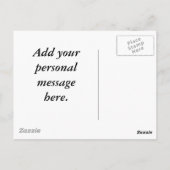 Rotes Herz Postkarte (Rückseite)