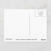 ROTES HERZ POSTKARTE (Rückseite)