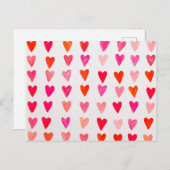 Rotes Herz. Postkarte (Vorne/Hinten)