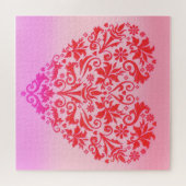 Rotes Herz Puzzle (Horizontal)