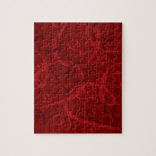 Rotes Herz Puzzle (Vertikal)