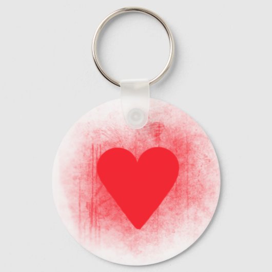 Rotes Herz Schlüsselanhänger (Vorderseite)