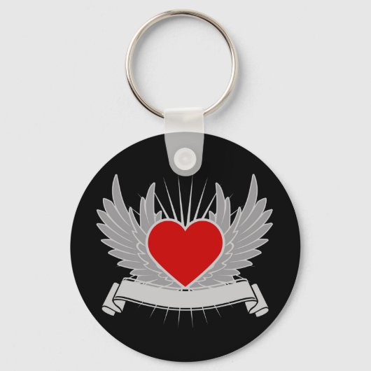 Rotes Herz Schlüsselanhänger (Vorderseite)