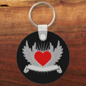 Rotes Herz Schlüsselanhänger (Vorderseite)