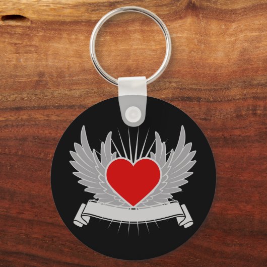 Rotes Herz Schlüsselanhänger (Vorderseite)