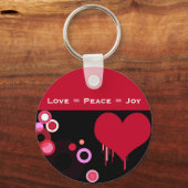 Rotes Herz Schlüsselanhänger (Vorderseite)