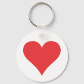 Rotes Herz Schlüsselanhänger (Vorderseite)
