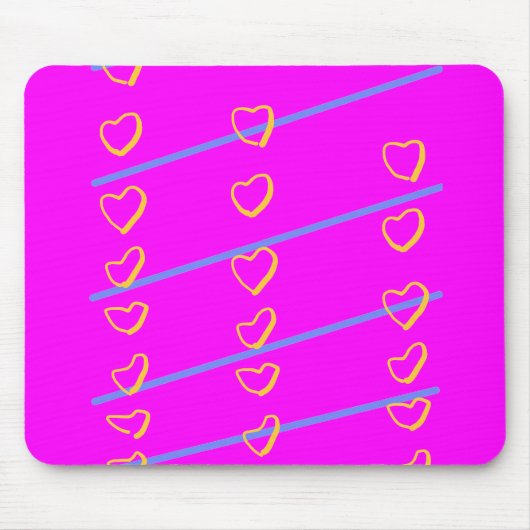Rotes Herz Scroll Mousepad (Vorne)