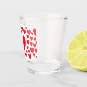Rotes Herz-Shot-Glas Schnapsglas (Rechts)