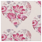 Rotes Herz Stoff (Nahaufnahme)