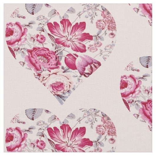 Rotes Herz Stoff (Nahaufnahme)