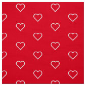 Rotes Herz Stoff (Muster)