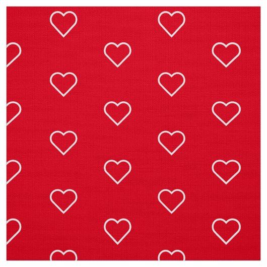 Rotes Herz Stoff (Muster)