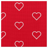 Rotes Herz Stoff (Nahaufnahme)