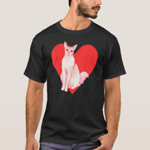 Rotes Herz Süßes Haustier Bester Freund Balinese J T-Shirt