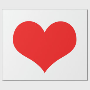 Rotes Herz Süßes Valentinstag Custom Farbe Weiß Geschenkpapier