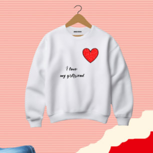 Rotes Herz Sweatshirt
