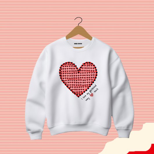 Rotes Herz Sweatshirt