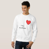 Rotes Herz Sweatshirt (Vorne ganz)