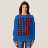Rotes Herz Sweatshirt für Frauen (Vorne ganz)