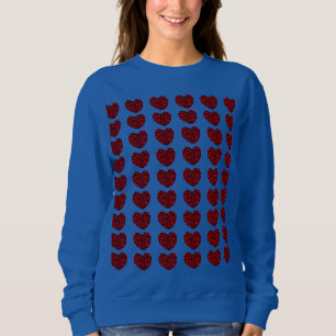 Rotes Herz Sweatshirt für Frauen