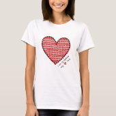 Rotes Herz T-Shirt (Vorderseite)