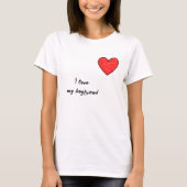 Rotes Herz T-Shirt (Vorderseite)