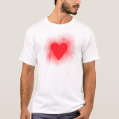 Rotes Herz T-Shirt (Vorderseite)