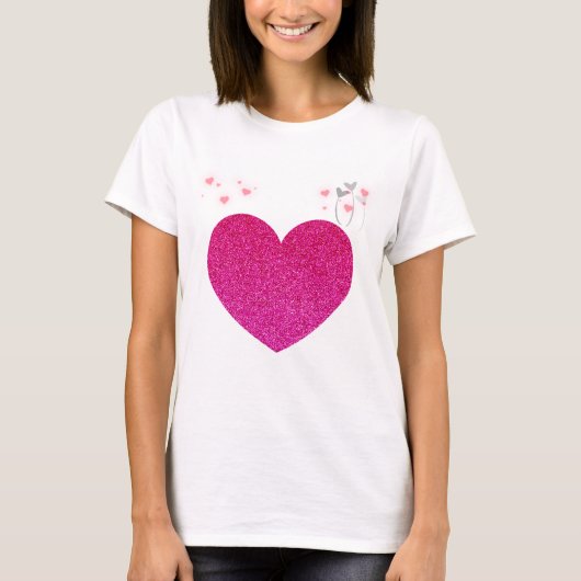 rotes Herz T-Shirt (Vorderseite)