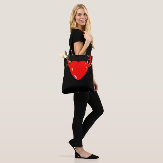 Rotes Herz Tasche (Am Model)
