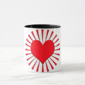 Rotes Herz Tasse (Zentrum)