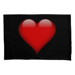 Rotes Herz Trendige Liebe Hochzeit Kissenbezug