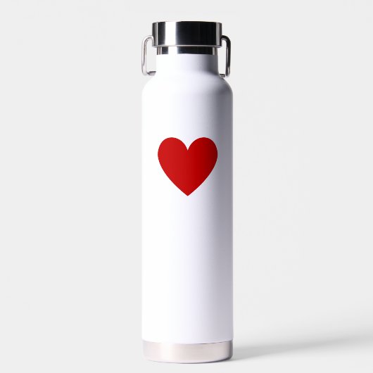 Rotes Herz Trinkflasche (Vorne)