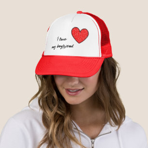 Rotes Herz Truckerkappe