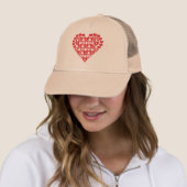 Rotes Herz Truckerkappe (Beispiel)