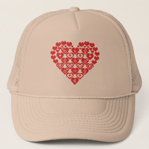 Rotes Herz Truckerkappe
