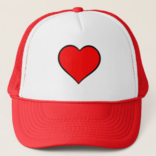 Rotes Herz Truckerkappe