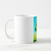 Rotes Herz und Pferd Kaffeetasse (Links)