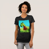 Rotes Herz und Pferd T-Shirt (Vorne ganz)