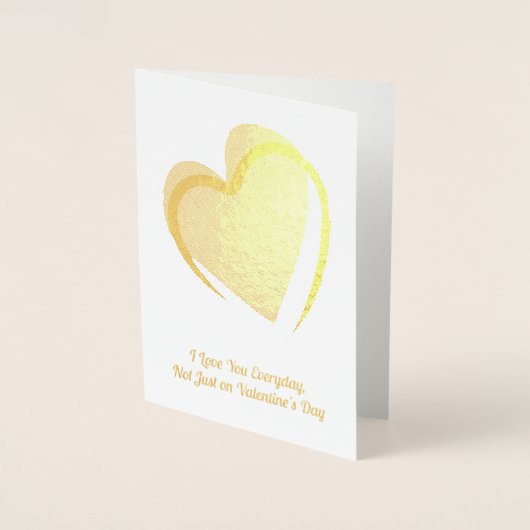 Rotes Herz, Valentine Folienkarte (Vorderseite)