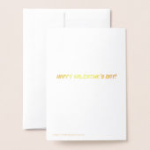 Rotes Herz, Valentine Folienkarte (Rückseite mit Umschlag)