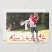 Rotes Herz Valentine Fotokarte Einladung (Vorderseite)