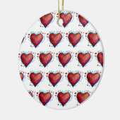 Rotes Herz, Valentine-Ornament Keramikornament (Links)