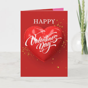 Rotes Herz Valentinskarte Feiertagskarte